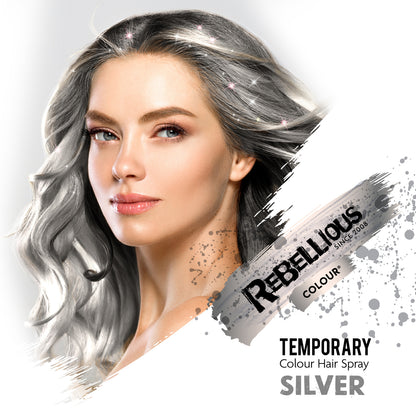 Rebellious SIlver Color Washable Hair Spray 125ml