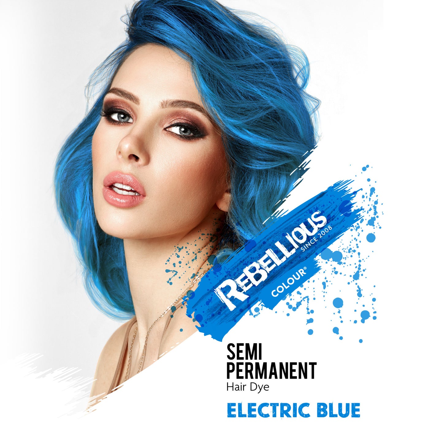 Rebellious Electric Blue Semi-Permanent Dye 100ml