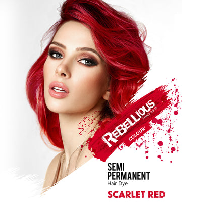 Rebellious Scarlet Red Semi-Permanent Hair Dye 100ml