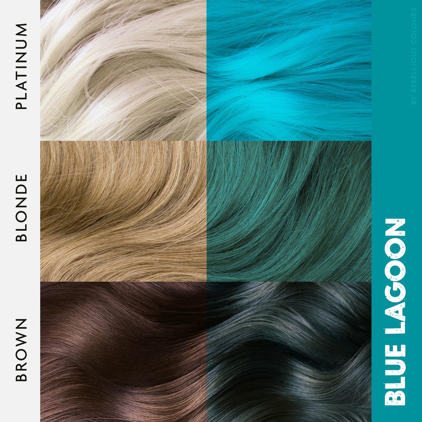 Rebellious Blue Lagoon Semi-Permanent Hair Dye 100ml