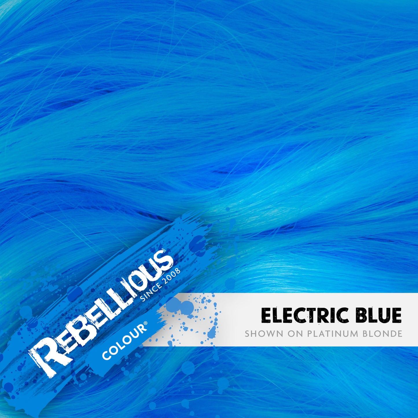 Rebellious Electric Blue Semi-Permanent Dye 100ml