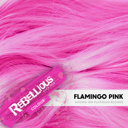 Rebellious Flamingo Pink Semi-Permanent Hair Dye 100ml