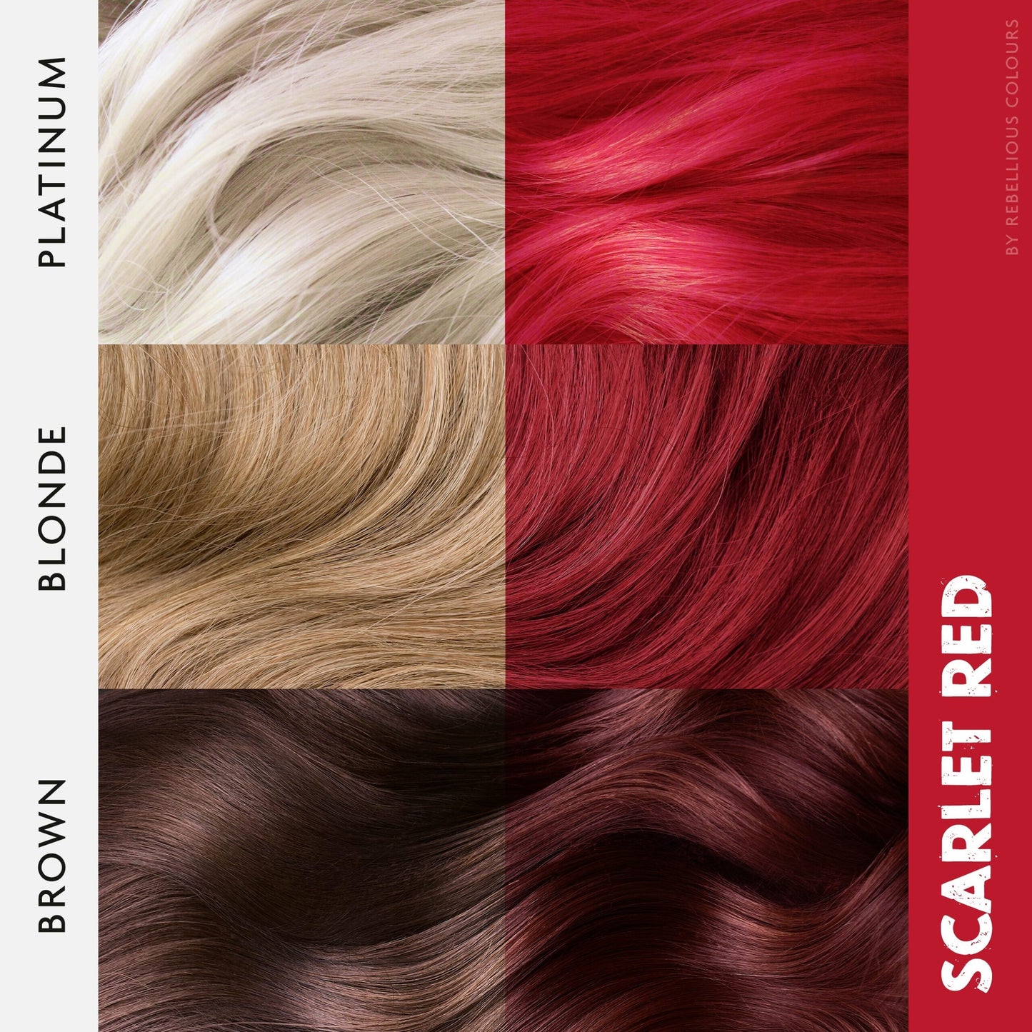 Rebellious Scarlet Red Semi-Permanent Hair Dye 100ml