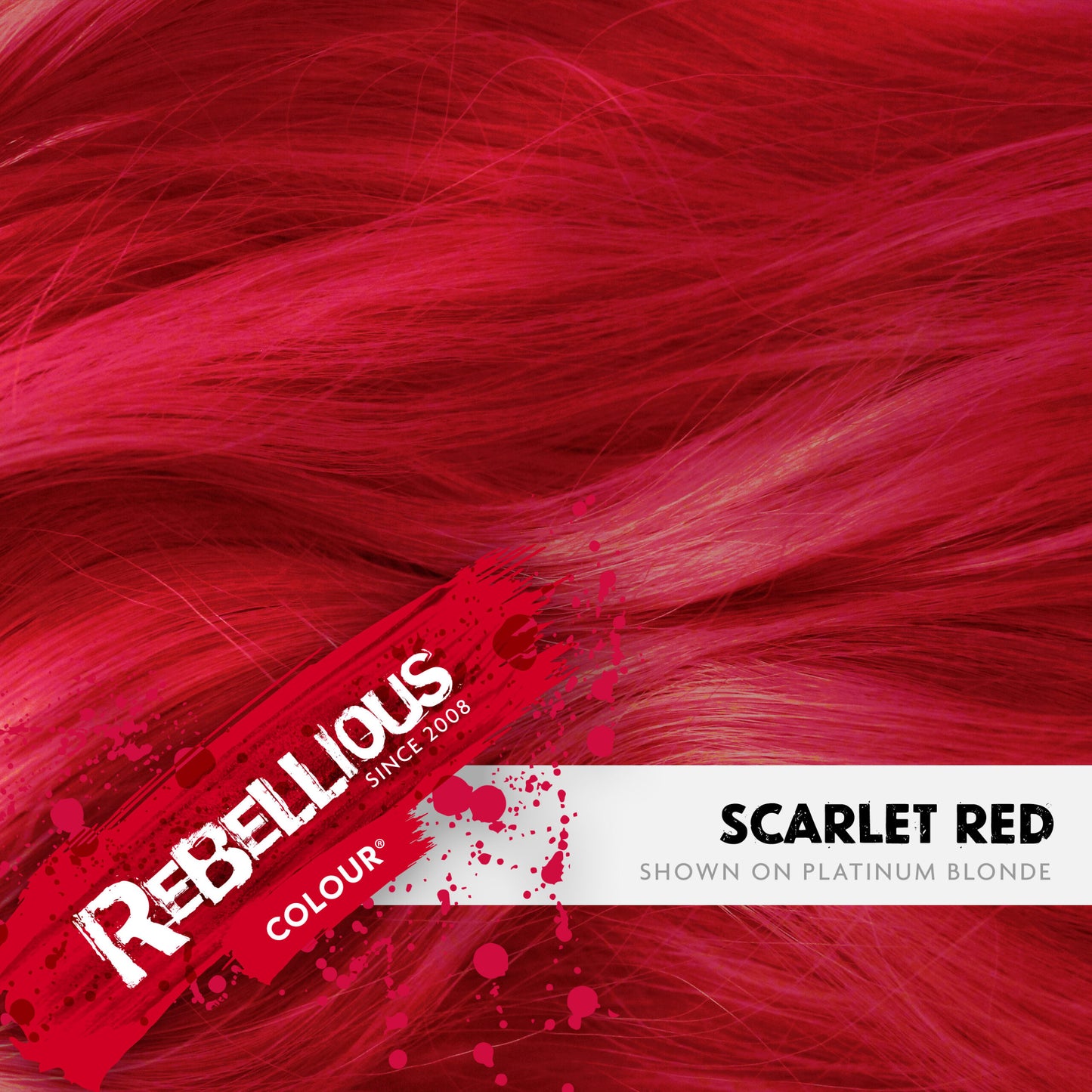 Rebellious Scarlet Red Semi-Permanent Hair Dye 100ml