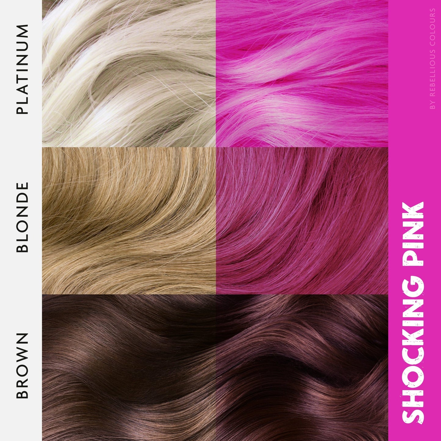 Rebellious Shocking Pink Semi-Permanent Hair Dye 100ml