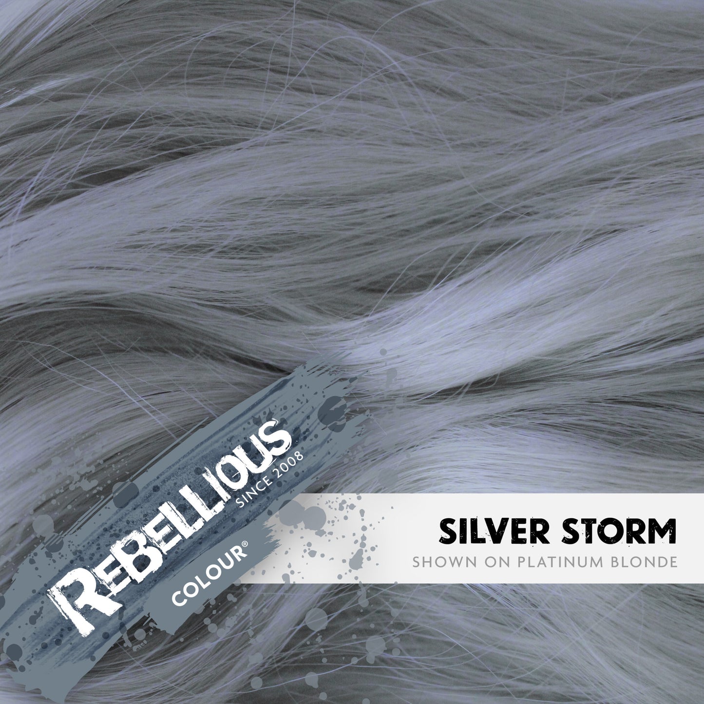 Rebellious Silver Storm Semi-Permanent Hair Dye 100ml