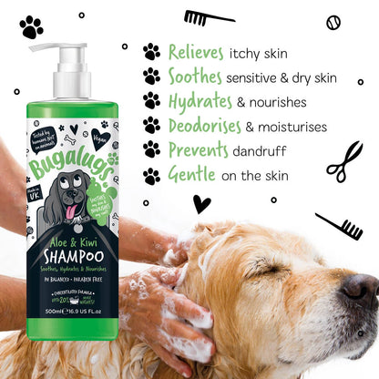 Bugalugs Soothing Aloe & Kiwi Shampoo 500ml