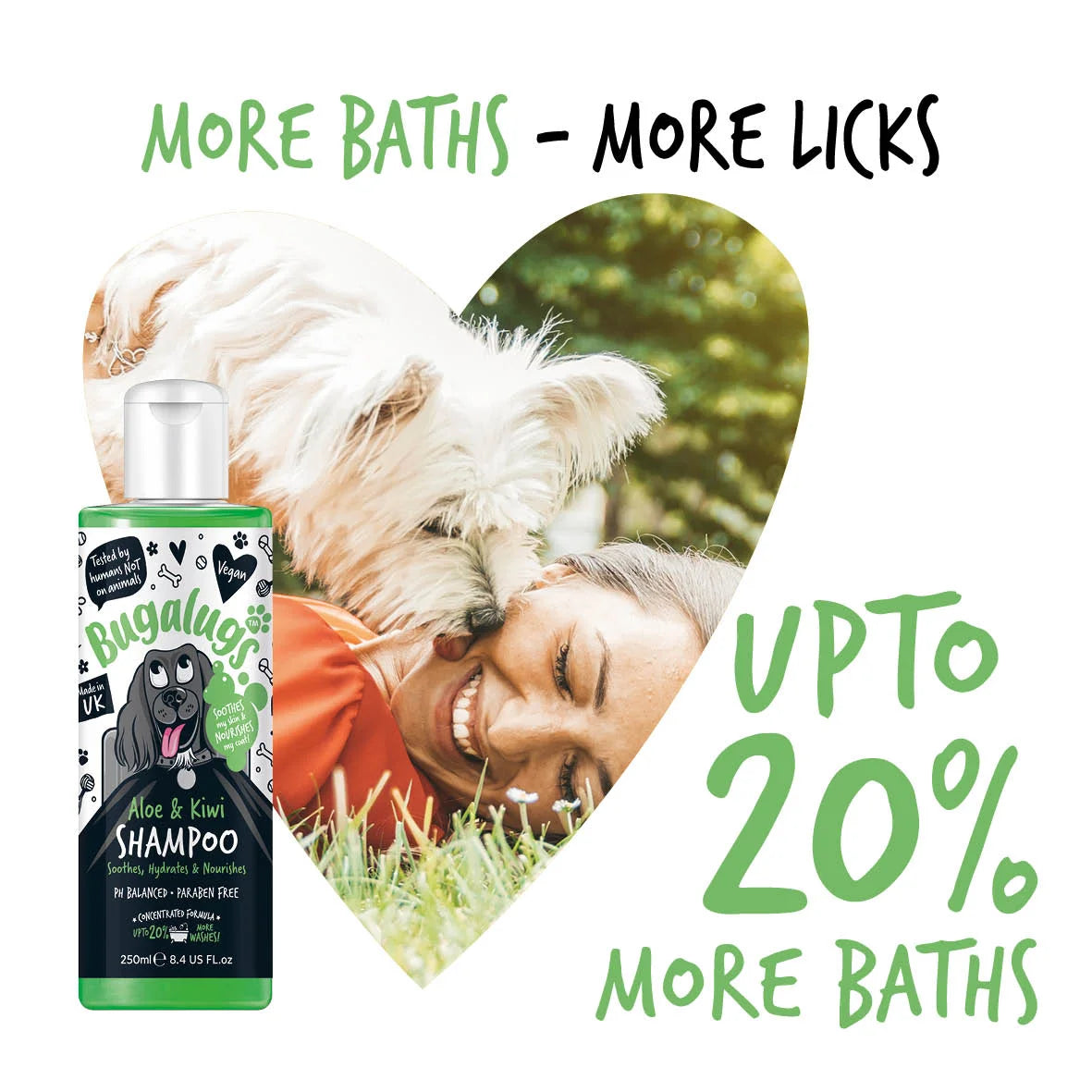 Bugalugs Soothing Aloe & Kiwi Shampoo 250ml