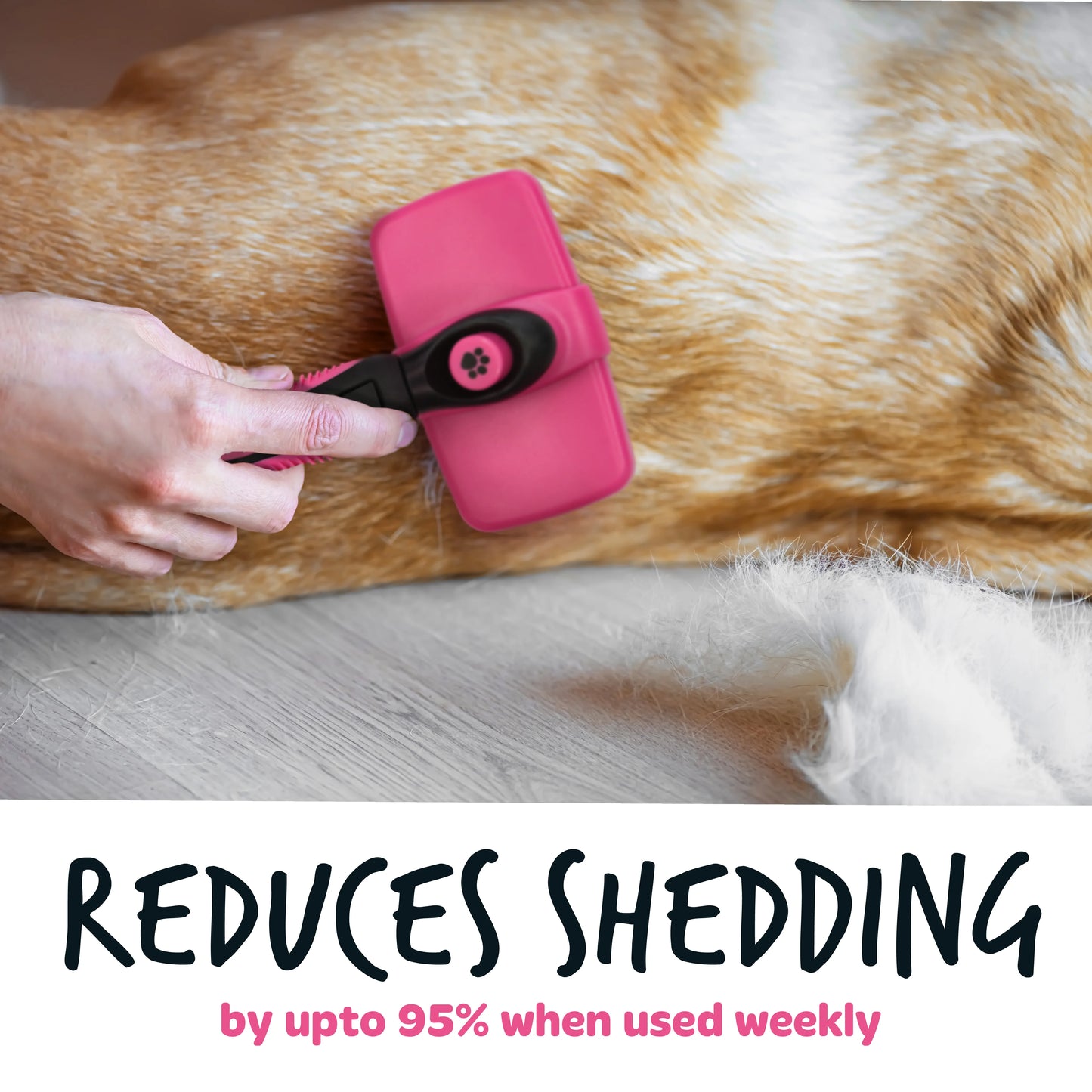 Bugalugs Pet Slicker Brush for Dogs & Cats