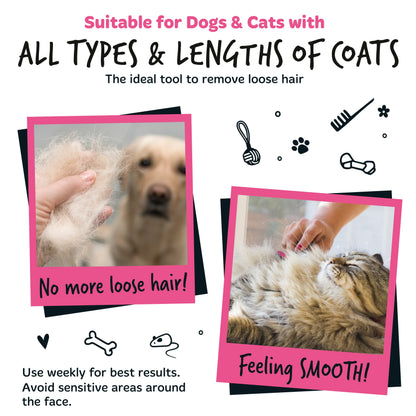 Bugalugs Pet Slicker Brush for Dogs & Cats