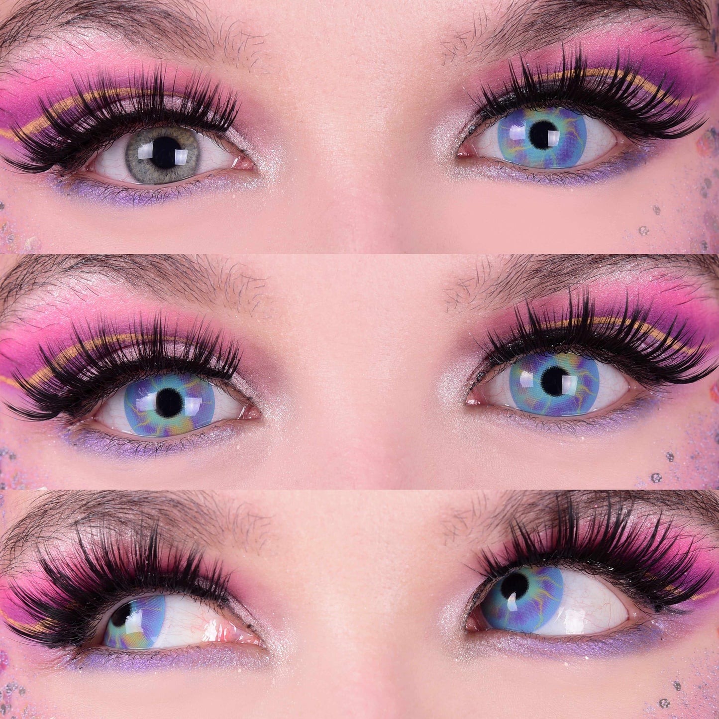 Unicorn Rainbow Colored Contacts