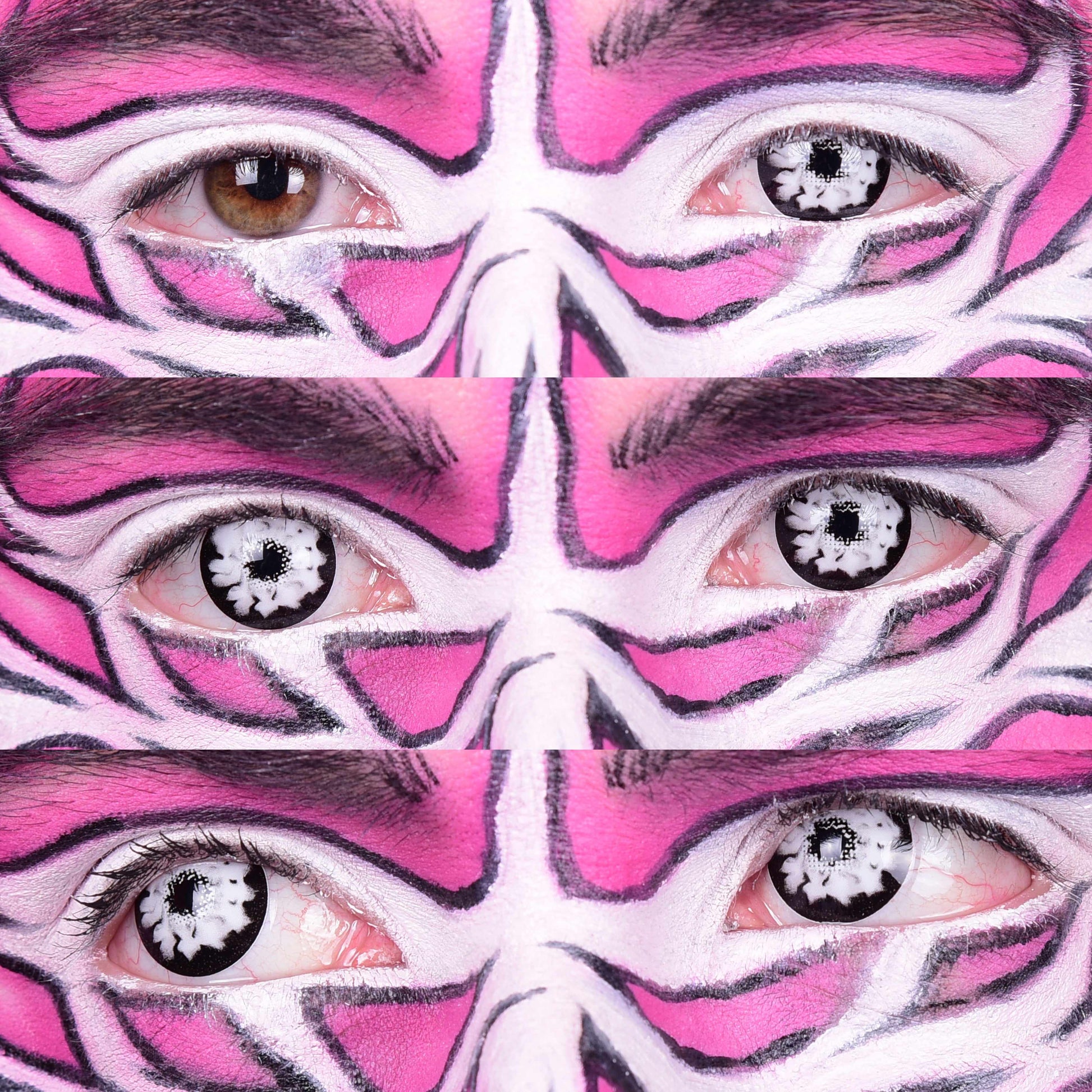 White Colored contact lenses, White Walker Halloween Contacts