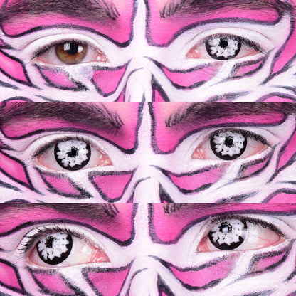 White Colored contact lenses, White Walker Halloween Contacts