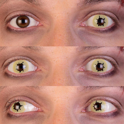 PRIMAL ® Contagion I - Grey & Black Colored Contact Lenses
