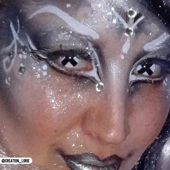 Black Cross Contact Lenses, Black X Contact Lenses