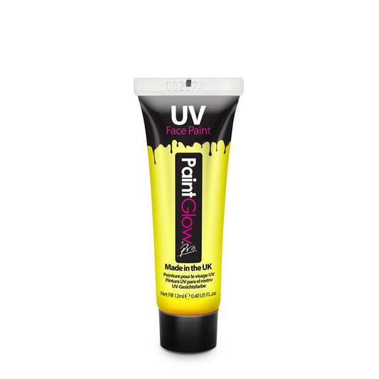 PaintGlow UV Face & Body Paint Yellow  12ml