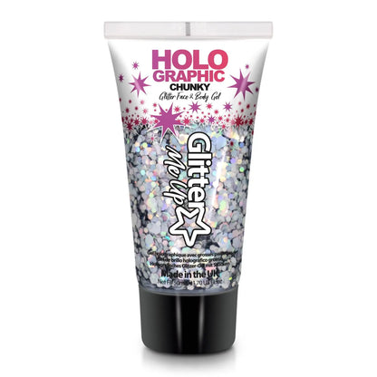 Glitter Me Up Holographic Chunky Glitter Gel Intergalactic 50ml