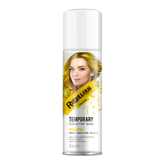 Rebellious Yellow Color Washable Hair Spray 125ml