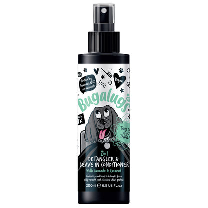 Bugalugs Tangle Tame Detangling & Conditioning Spray 200ml (Avocado & Coconut)