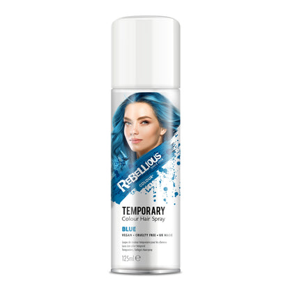 Rebellious Blue Color Washable Hair Spray 125ml
