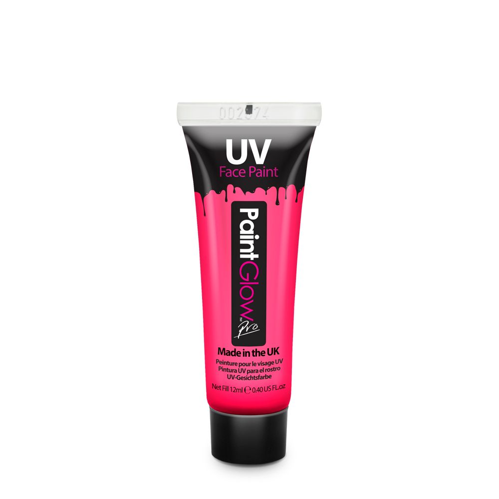 PaintGlow UV Face & Body Paint Pink 12ml