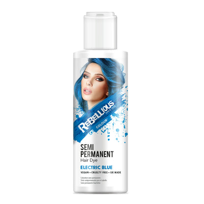 Rebellious Electric Blue Semi-Permanent Dye 100ml