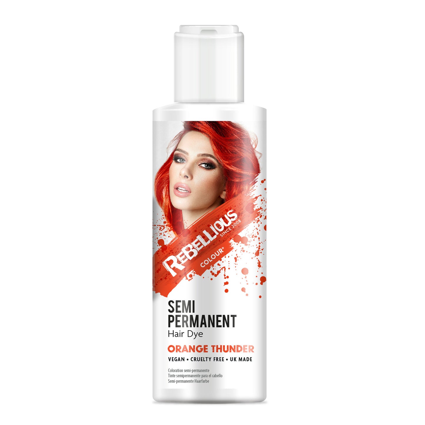 Rebellious Orange Thunder Semi-Permanent Hair Dye 100ml