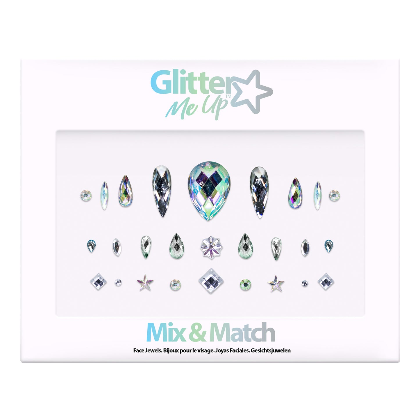 Glitter Me Up Face Jewels Mix & Match Gems
