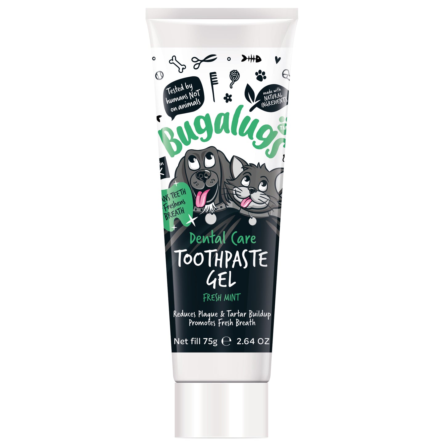 Bugalugs Dental Care Toothpaste with Fresh Mint for Dogs & Cats