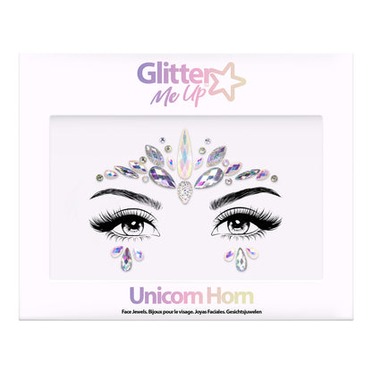 Glitter Me Up Face Jewels Unicorn Horn