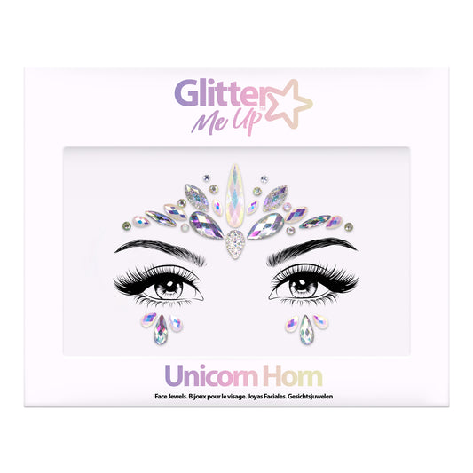 Glitter Me Up Face Jewels Unicorn Horn