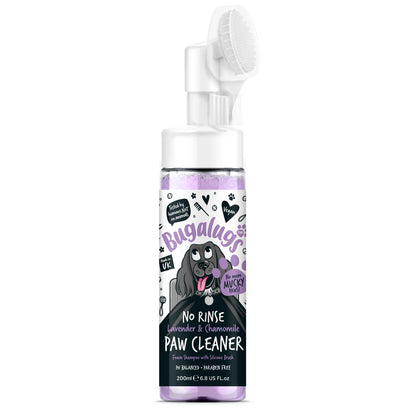 Bugalugs No Rinse Paw Cleaner Foam Shampoo 200ml - Lavender & Chamomile