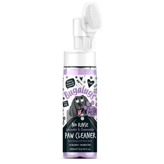 Bugalugs No Rinse Paw Cleaner Foam Shampoo 200ml - Lavender & Chamomile