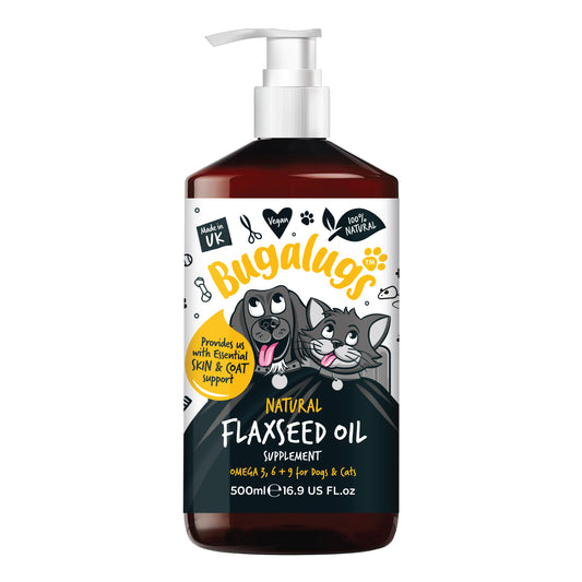 Bugalugs Flaxseed Oil 500ml for Dogs & Cats
