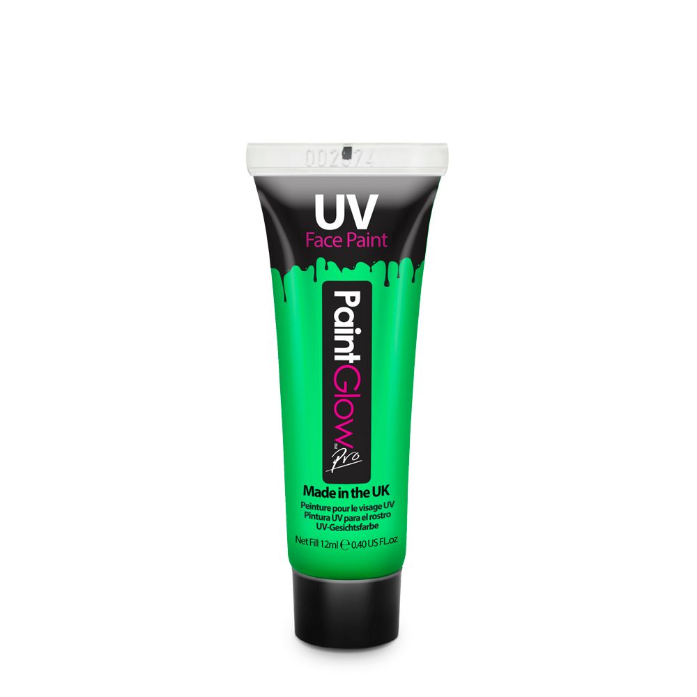 PaintGlow UV Face & Body Paint Green 12ml