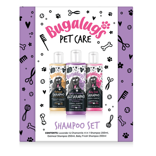 Bugalugs 250ml Shampoo Giftset (3 Pack)