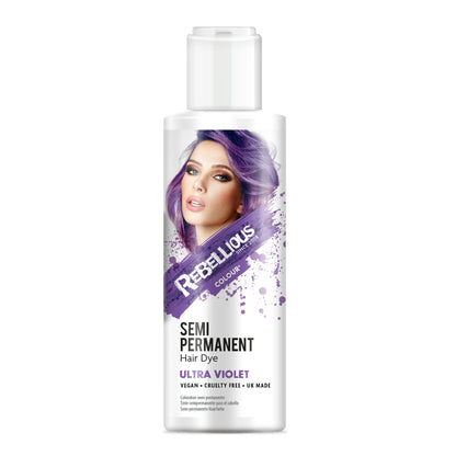 Rebellious Ultra Violet Hair Semi-Permanent Dye 100ml