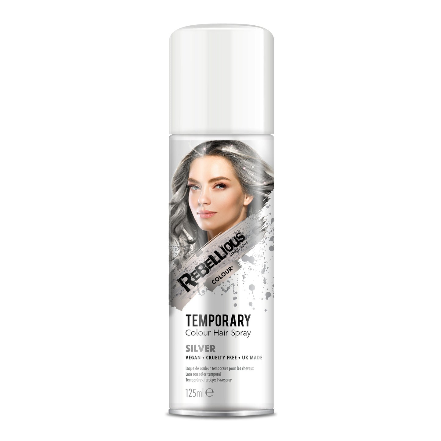 Rebellious SIlver Color Washable Hair Spray 125ml