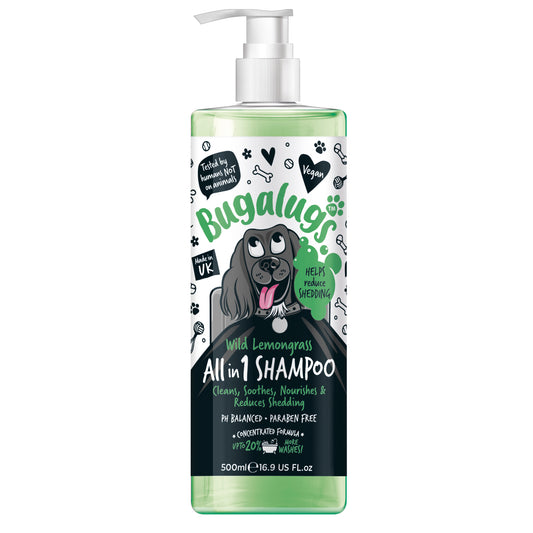 Bugalugs All in 1 (Wild Lemongrass) Dog Shampoo 500ml