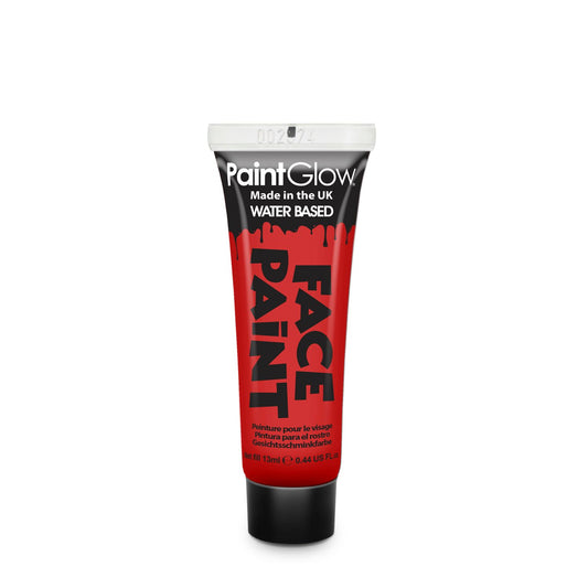 Fright Fest Face Paint Non UV Red 12ml