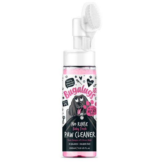 Bugalugs No Rinse Paw Cleaner Foam Shampoo 200ml - Baby Fresh