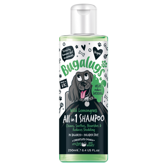 Bugalugs All in 1 (Wild Lemongrass) Dog Shampoo 250ml