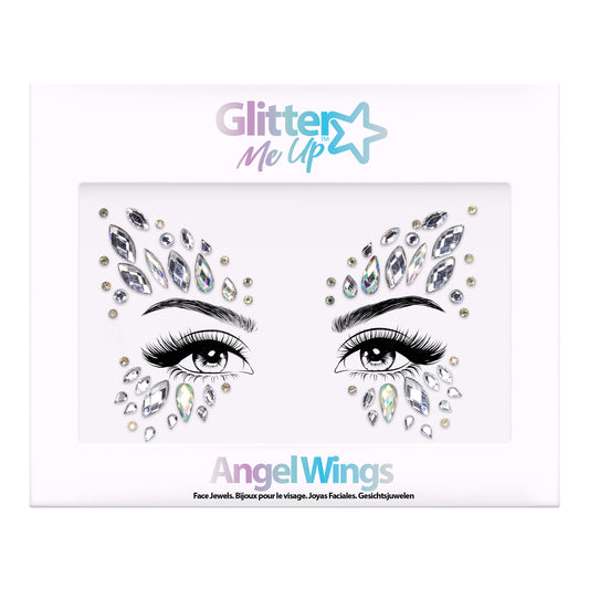 Glitter Me Up Face Jewels Angel Wings
