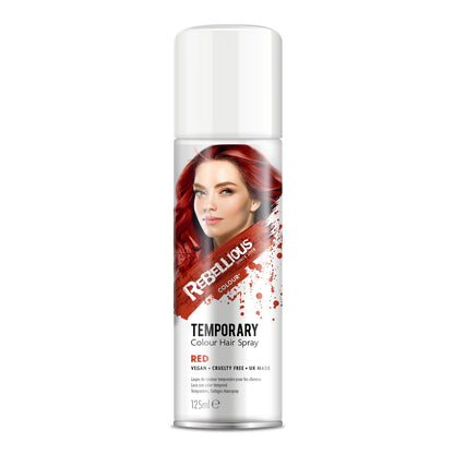 Rebellious Red Color Washable Hair Spray 125ml