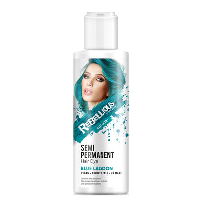 Rebellious Blue Lagoon Semi-Permanent Hair Dye 100ml