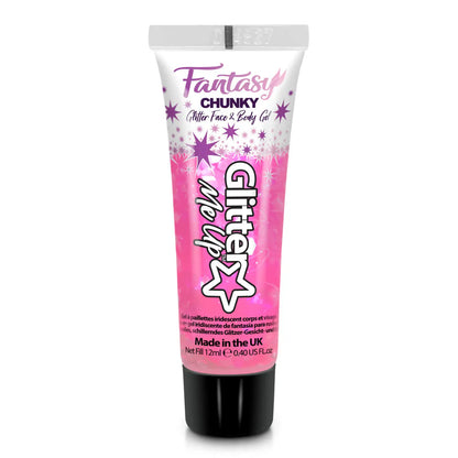 Glitter Me Up Iridescent Chunky Glitter Gel Flamingo Fiesta 12ml