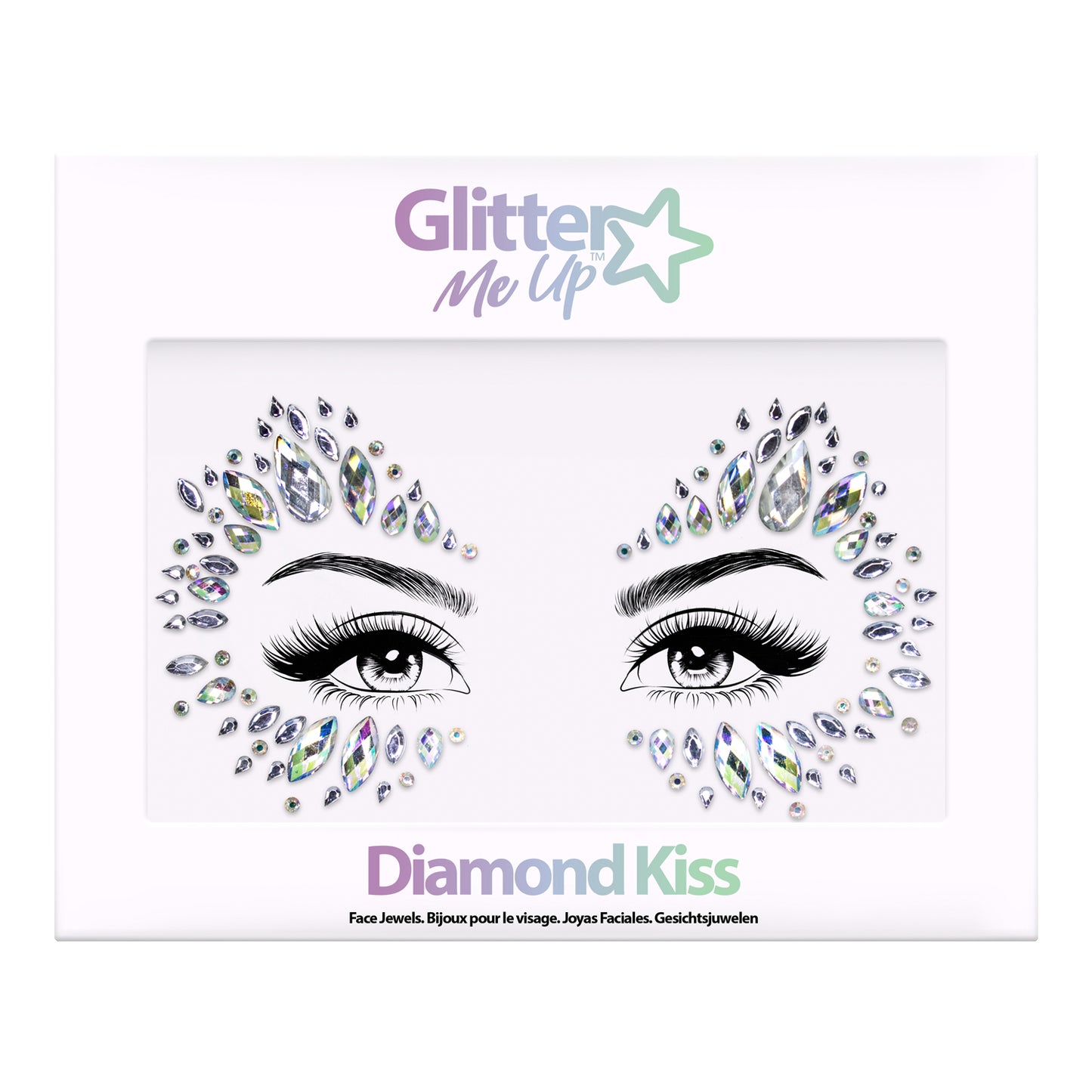 Glitter Me Up Face Jewels Diamond Kiss