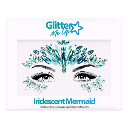 Glitter Me Up Face Jewels Iridescent Mermaid