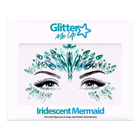 Glitter Me Up Face Jewels Iridescent Mermaid