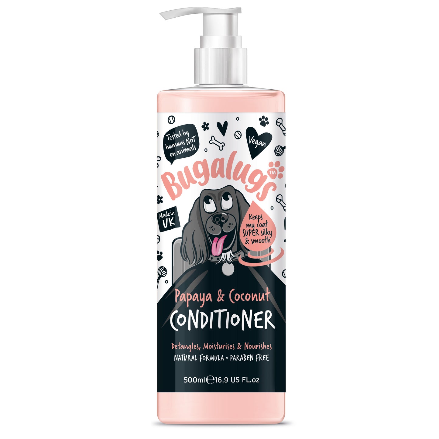 Bugalugs Dog Conditioner (Papaya & Coconut) 500ml